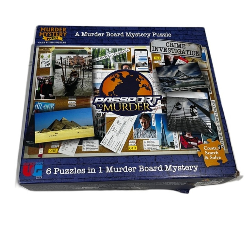 Murder Board Mystery Puzzle Set